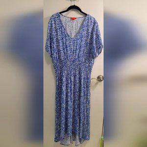 1X Joe Fresh Floral High-Low Dress